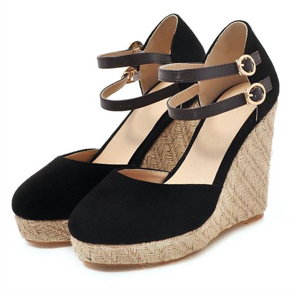 pure color wedges sansals breathable round-toed sandal light slippers strap buckle women shoes woman plus size sandalia feminina sandals, Black
pure color wedges sansals breathable round-toed sandal light slippers strap buckle women shoes woman plus size sandalia feminina sandals, Black
