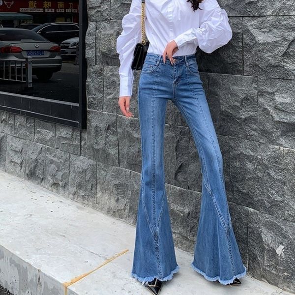 women's jeans mode blue light bulb flare female jeans spring high vintage thin waist denim bell-bottom pants office lady washed rgj4
women's jeans mode blue light bulb flare female jeans spring high vintage thin waist denim bell-bottom pants office lady washed rgj4