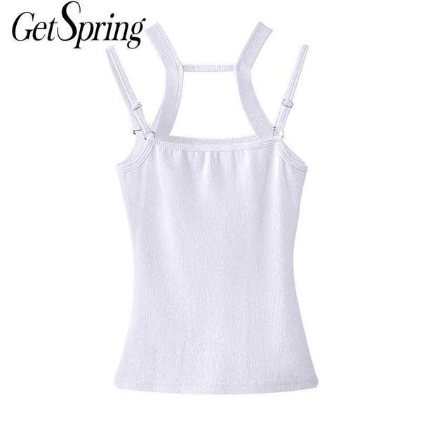 getspring women crop black white sleeveless vintage off shoulder s woman summer clothes fashion 210601
getspring women crop black white sleeveless vintage off shoulder s woman summer clothes fashion 210601