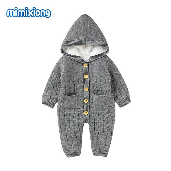 jumpsuits baby rompers winter warm knitted born boy girl with hood long sleeve autumn infant kids sweater clothes button down, Blue
jumpsuits baby rompers winter warm knitted born boy girl with hood long sleeve autumn infant kids sweater clothes button down, Blue