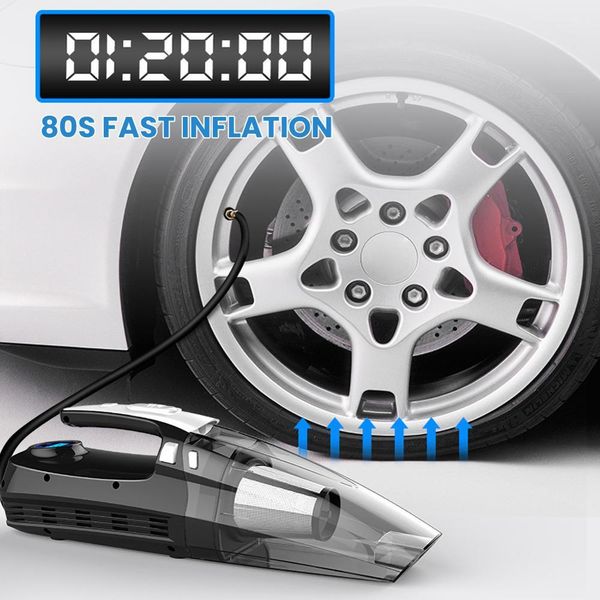 4 in 1 dual filters auto cleaners 120w car 12v digital tire inflator with led ligh vacuum cleaner air compressor
4 in 1 dual filters auto cleaners 120w car 12v digital tire inflator with led ligh vacuum cleaner air compressor