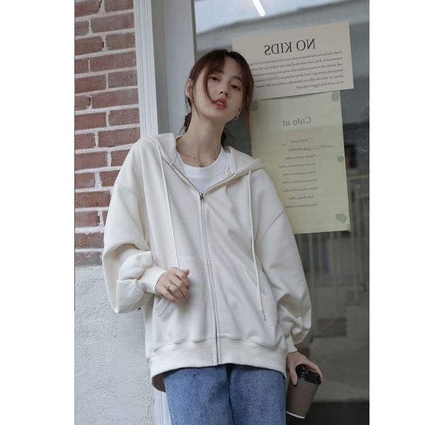 2021 new early autumn korean version 100 da leisure loose little man hooded sweater coat women's small fragrance chao, Black
2021 new early autumn korean version 100 da leisure loose little man hooded sweater coat women's small fragrance chao, Black