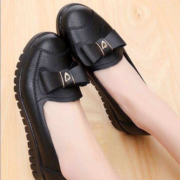 sandals mother's shoes soft bottom women's casual non-slip leather slip on low- women flats knpb, Black
sandals mother's shoes soft bottom women's casual non-slip leather slip on low- women flats knpb, Black