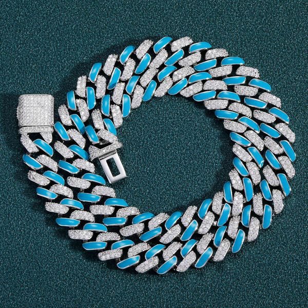 blue oil dripping 12mm wide necklace hip hop personality national fashion men's and women's accessories, Black
blue oil dripping 12mm wide necklace hip hop personality national fashion men's and women's accessories, Black