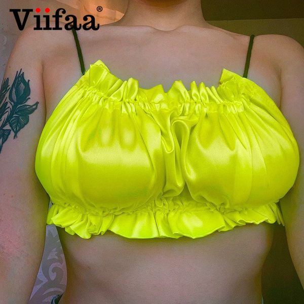 viifaa neon green baless crop ruched satin cami women summer spaghetti strap streetwear clubwearhigh quality, Black;gray
viifaa neon green baless crop ruched satin cami women summer spaghetti strap streetwear clubwearhigh quality, Black;gray