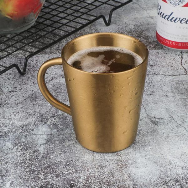 mugs 304 stainless steel water mug double wall heat insulation beer cup with handle for coffee tea (silver)
mugs 304 stainless steel water mug double wall heat insulation beer cup with handle for coffee tea (silver)