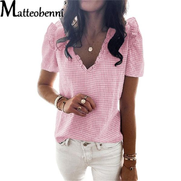 women's blouses & shirts summer women short sleeve lace lattice blouse ruffles patchwork t-shirt ladies plaid black white casual lo
women's blouses & shirts summer women short sleeve lace lattice blouse ruffles patchwork t-shirt ladies plaid black white casual lo