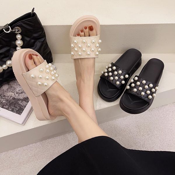 string bead beach shoes slippers women summer platform slides med loafers fashion pantofle sabot flat luxury 2021 rubber pu rome, Black
string bead beach shoes slippers women summer platform slides med loafers fashion pantofle sabot flat luxury 2021 rubber pu rome, Black