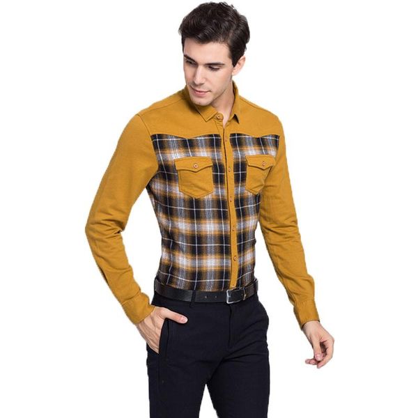 quality brand men's shirts 2021 casual cotton plaid men long-sleeved shirt fashion stitching slim male, White;black
quality brand men's shirts 2021 casual cotton plaid men long-sleeved shirt fashion stitching slim male, White;black