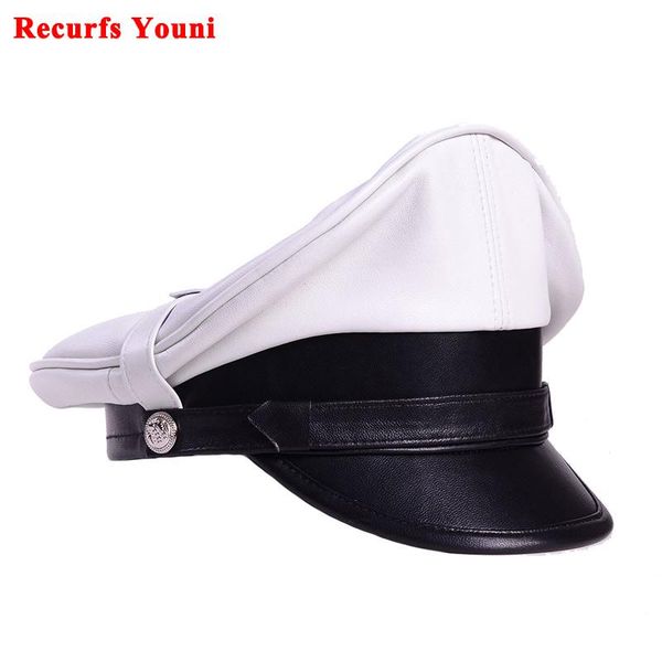 wide brim hats german hat for men classic real leather motorcycle heavy machine knight caps male punk locomotive retro officer general gorro, Blue;gray
wide brim hats german hat for men classic real leather motorcycle heavy machine knight caps male punk locomotive retro officer general gorro, Blue;gray