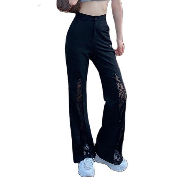 women's jeans s-5xl large size contrasting color stitching lace flared pants 2021 summer girl thin black casual, Blue
women's jeans s-5xl large size contrasting color stitching lace flared pants 2021 summer girl thin black casual, Blue
