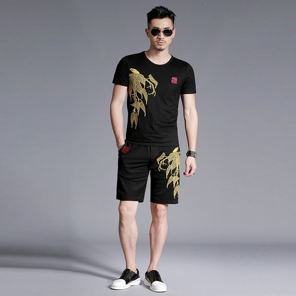 tracksuits summer mens tracksuits sets shorts cotton casual suits short sleeve tshirt 2 piece set moletom chinese style clothing, Gray
tracksuits summer mens tracksuits sets shorts cotton casual suits short sleeve tshirt 2 piece set moletom chinese style clothing, Gray