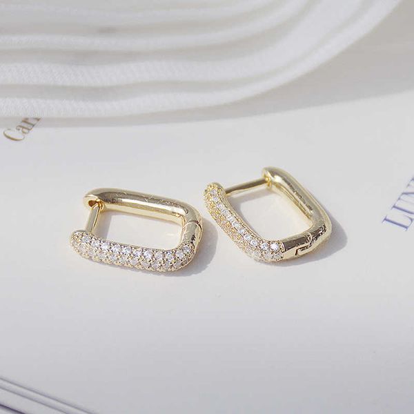 creative simple design lock square earring 14k real gold exquisite copper inlaid zircon women earrings jewelry, Golden
creative simple design lock square earring 14k real gold exquisite copper inlaid zircon women earrings jewelry, Golden