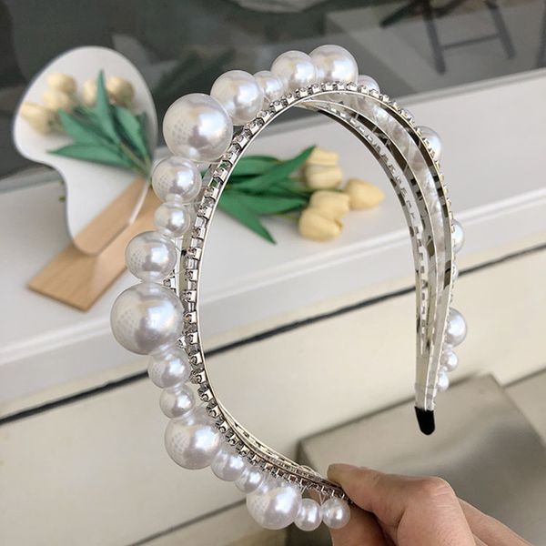 rhinestone pearl headbands fashion hair accessories women baroque multilayer full rhinestone headband bridal hair band headwear, Silver
rhinestone pearl headbands fashion hair accessories women baroque multilayer full rhinestone headband bridal hair band headwear, Silver