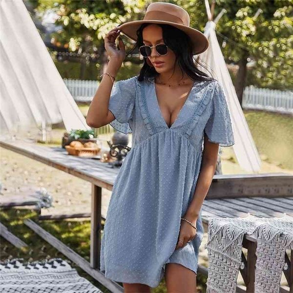 spring summer v neck solid dress women high waist jacquard short sleeve fashion loose 210325, Black;gray
spring summer v neck solid dress women high waist jacquard short sleeve fashion loose 210325, Black;gray