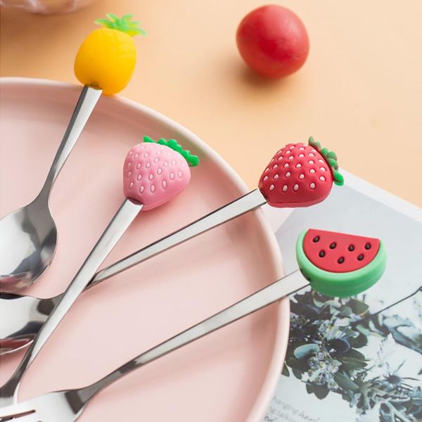 creative spoons fork stainless steel coffee stirring spoon fruit dessert shaped kitchen tool teaspoon tableware forks
creative spoons fork stainless steel coffee stirring spoon fruit dessert shaped kitchen tool teaspoon tableware forks