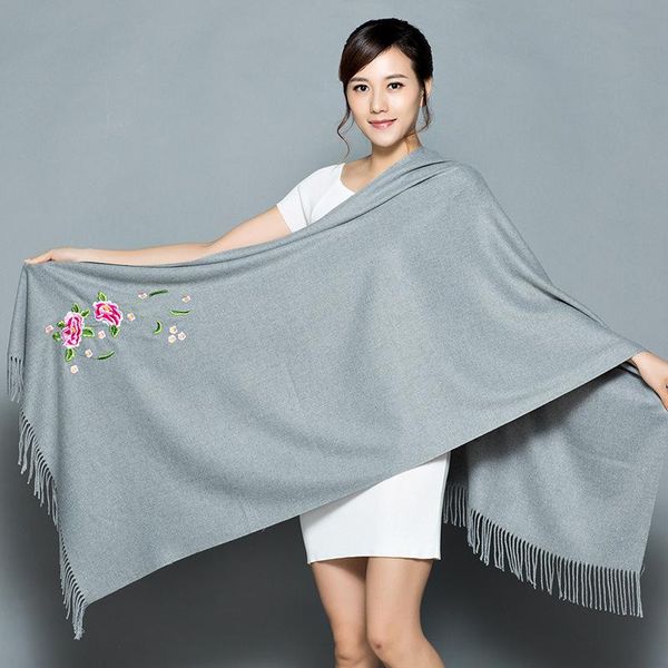 scarves scarf thermal pashmina blanket echarpe winter thicken warm cashmere-like shawls lady foulard poncho cape, Blue;gray
scarves scarf thermal pashmina blanket echarpe winter thicken warm cashmere-like shawls lady foulard poncho cape, Blue;gray