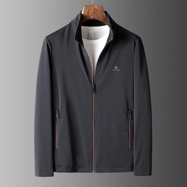 men's jackets jsbdautumn heavy recommended high texture comfortable windproof thin jacket casual business no-iron standing collar coat, Black;brown
men's jackets jsbdautumn heavy recommended high texture comfortable windproof thin jacket casual business no-iron standing collar coat, Black;brown