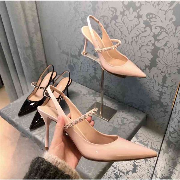 2021 high summer 2021 heeled new shoes for women yw zius, Black