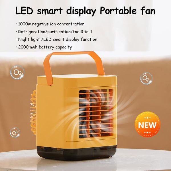 electric fans mini negative ion fan portable air cooler conditioner led smart display personal room with light cooling desk
electric fans mini negative ion fan portable air cooler conditioner led smart display personal room with light cooling desk