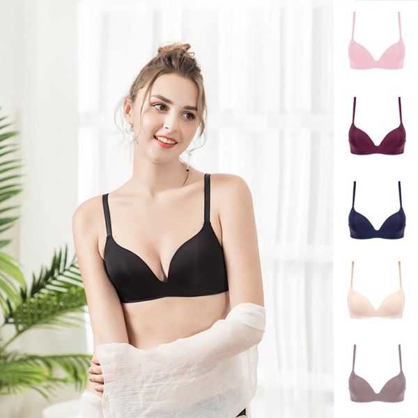 bras seamless for women push up bra no wire trace underwear brassiere wireless thin lingerie bralette intimate a b cup, Red;black
bras seamless for women push up bra no wire trace underwear brassiere wireless thin lingerie bralette intimate a b cup, Red;black