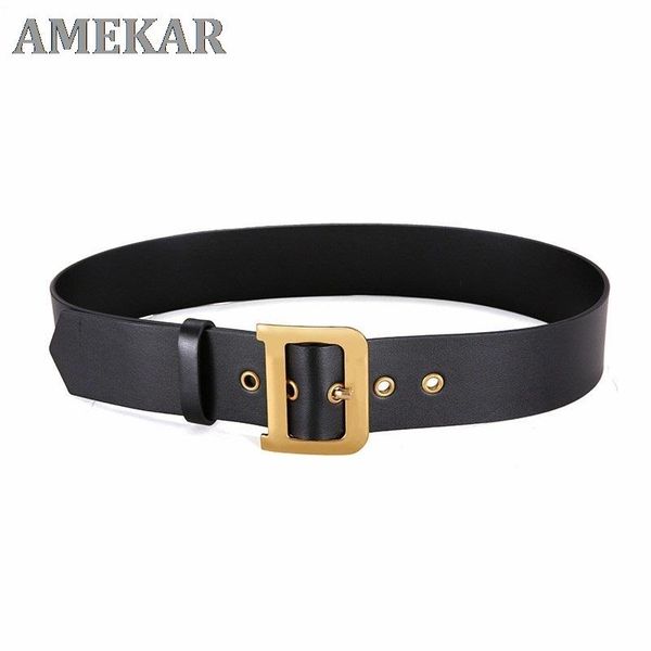 belts fashion designer female belt genuine leather ladies casual luxury metal retro style with d buckle wide cummerbunds, Black;brown
belts fashion designer female belt genuine leather ladies casual luxury metal retro style with d buckle wide cummerbunds, Black;brown