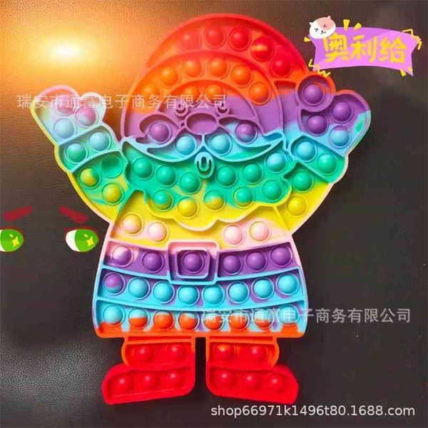 large santa claus 30cm rainbow rat killing pioneer silicone press puzzle bubble toy pop it
large santa claus 30cm rainbow rat killing pioneer silicone press puzzle bubble toy pop it