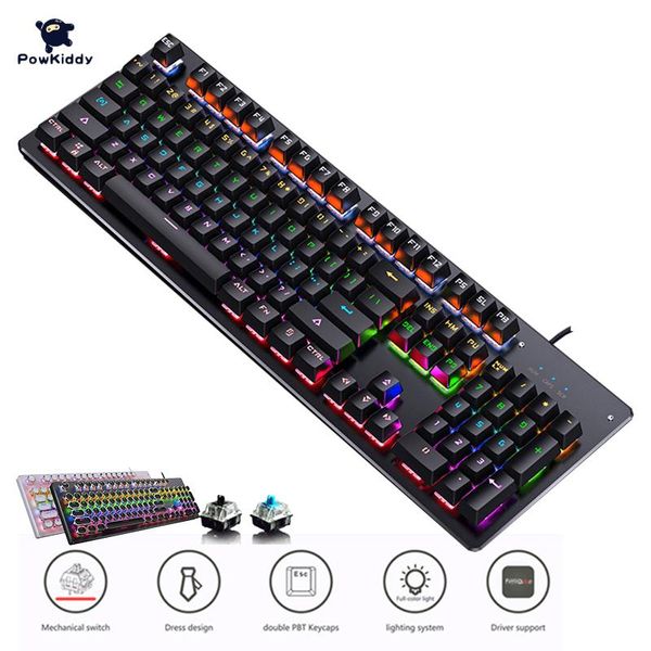 mechanical keyboard 104 key mix backlit blue black switch usb wired ergonomics for gamer desklapkeyboards
mechanical keyboard 104 key mix backlit blue black switch usb wired ergonomics for gamer desklapkeyboards