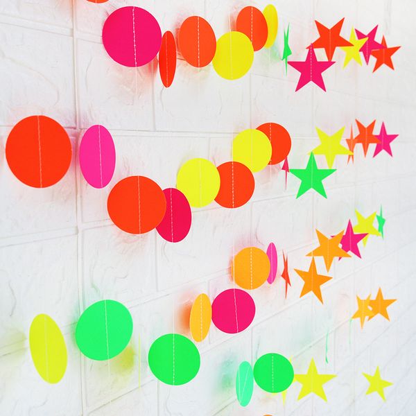 5 packs fluorescent five-pointed star streamer disc decorations wedding room layout party birthday child baby props
5 packs fluorescent five-pointed star streamer disc decorations wedding room layout party birthday child baby props