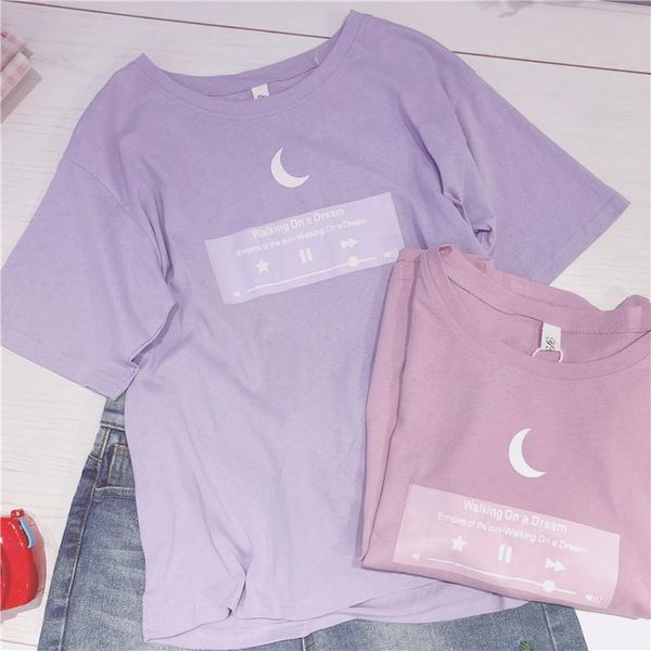short sleeve t-shirt korea ins harajuku fashion cute bf loose summer retro ladies women's, White
short sleeve t-shirt korea ins harajuku fashion cute bf loose summer retro ladies women's, White