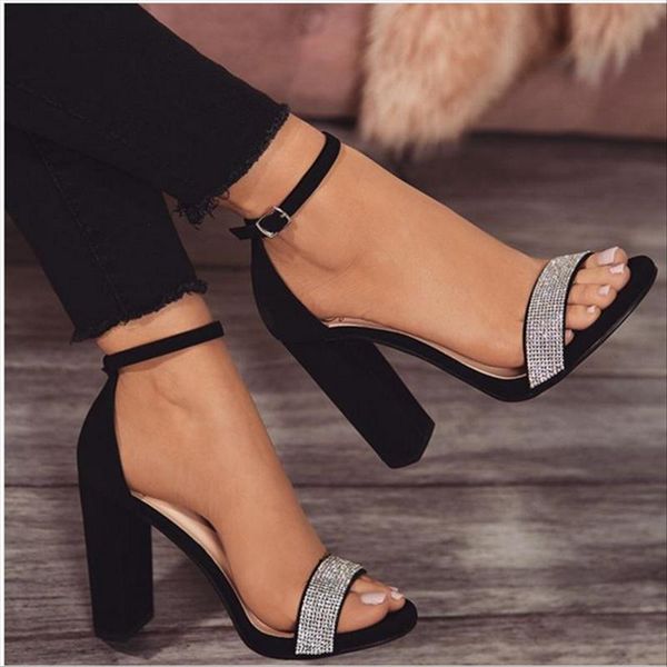 dress shoes enplei 2021 women sandals round toe diamond square high heels summer party pumps daily buckle strap ankle cover heel size 35-42, Black
dress shoes enplei 2021 women sandals round toe diamond square high heels summer party pumps daily buckle strap ankle cover heel size 35-42, Black