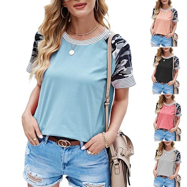 women's t-shirt loose t-shirts women jumpers short sleeve casual woman pullovers female o-neck patchwork girls cloth tee shirt ac0, White
women's t-shirt loose t-shirts women jumpers short sleeve casual woman pullovers female o-neck patchwork girls cloth tee shirt ac0, White