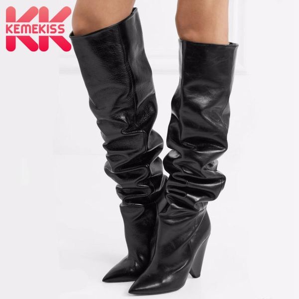 boots kemekiss women high heel warm fur slim thigh shoes winter stretch thin footwear size 33-44, Black
boots kemekiss women high heel warm fur slim thigh shoes winter stretch thin footwear size 33-44, Black
