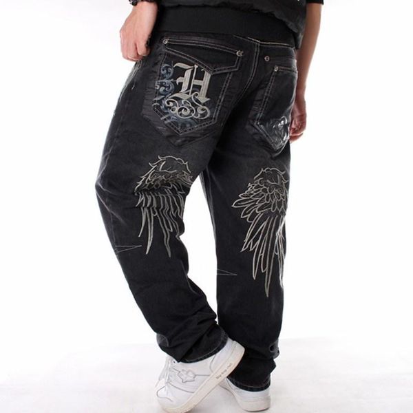 men's jeans men street dance harem pants fashion embroidery black loose board denim overall male rap hip hop plus size 30-42-46, Blue
men's jeans men street dance harem pants fashion embroidery black loose board denim overall male rap hip hop plus size 30-42-46, Blue