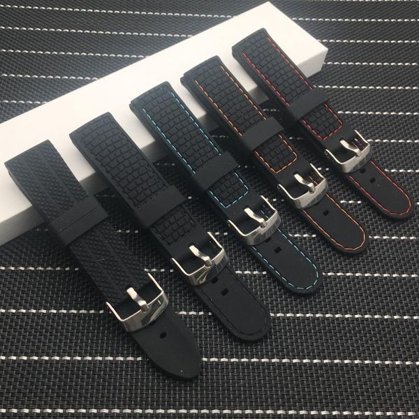 watch bands 22mm soft silicone universal strap belt waterproof breathable wristband for summer outdoor sports sweatproof, Black;brown
watch bands 22mm soft silicone universal strap belt waterproof breathable wristband for summer outdoor sports sweatproof, Black;brown
