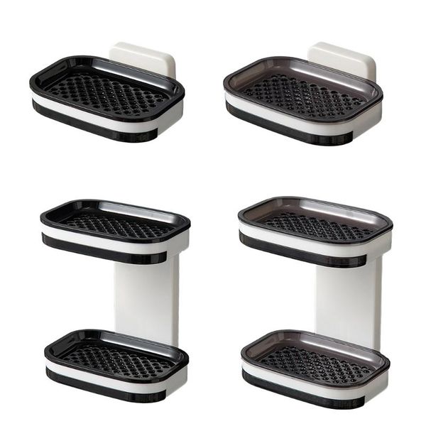 soap dishes upgraded double holder, plastic wall-mounted bar holder suitable for bathroom and kitchen with powerful adhesive
soap dishes upgraded double holder, plastic wall-mounted bar holder suitable for bathroom and kitchen with powerful adhesive
