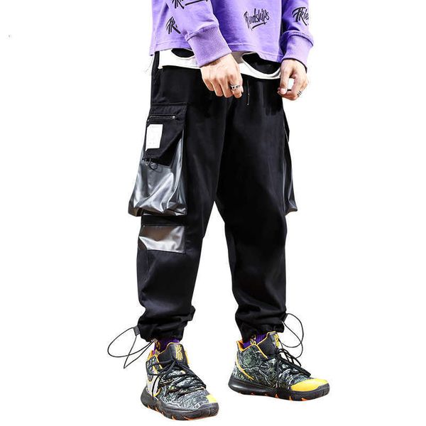 men's pants cotton mens cargo fashion harem hip hop youth side big pockets joggers men high street trousers pantalon homme mkws mm4k, Black
men's pants cotton mens cargo fashion harem hip hop youth side big pockets joggers men high street trousers pantalon homme mkws mm4k, Black
