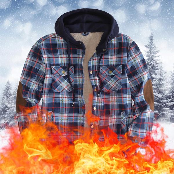 men's jackets hooded plaid print jacket casual plush coat autumn winter windbreaker loose long sleeve pocket male streetwear #40, Black;brown
men's jackets hooded plaid print jacket casual plush coat autumn winter windbreaker loose long sleeve pocket male streetwear #40, Black;brown