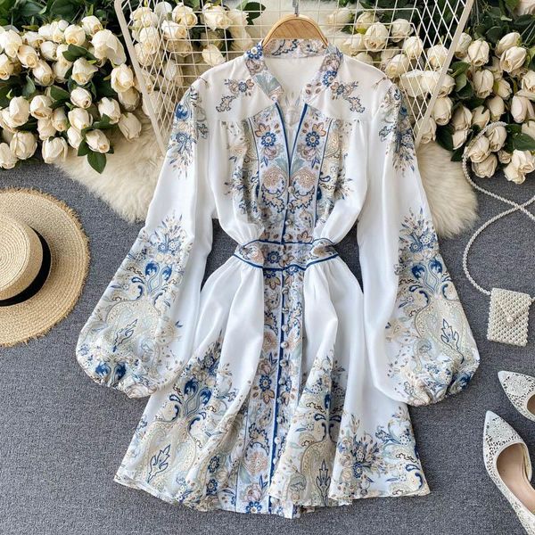 casual dresses spring autumn dress women 2022 runway fashion vintage print buttons v neck long lantern sleeve elegant, Black;gray
casual dresses spring autumn dress women 2022 runway fashion vintage print buttons v neck long lantern sleeve elegant, Black;gray