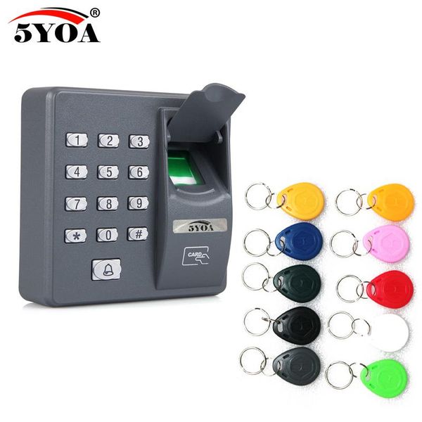 biometric fingerprint access control machine digital electric rfid code system for door lock + 10 keys tags
biometric fingerprint access control machine digital electric rfid code system for door lock + 10 keys tags