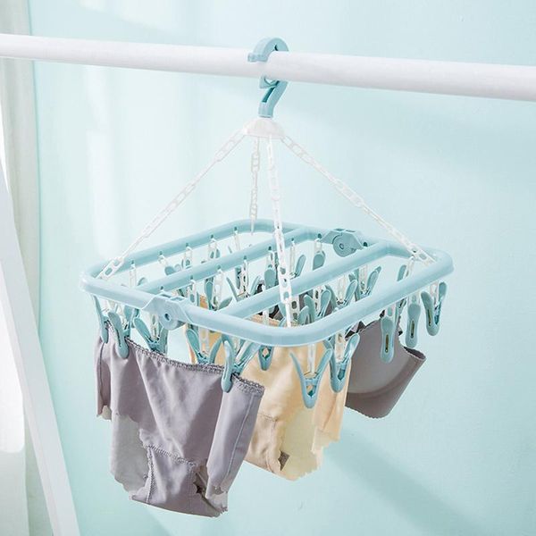hangers & racks 32 clips foldable clothes hanger 360 degree rotation socks underwear drying rack
hangers & racks 32 clips foldable clothes hanger 360 degree rotation socks underwear drying rack