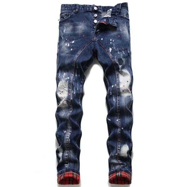 men's jeans 2021 spring classic blue slim-fit slim fit stretch paint splash stitched tights streetwear men pants
men's jeans 2021 spring classic blue slim-fit slim fit stretch paint splash stitched tights streetwear men pants