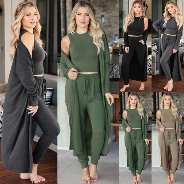 women's two piece pants 3 set spring autumn women winter long sleeve three pieces sets for female coat suits femme conjuntos mujer, White
women's two piece pants 3 set spring autumn women winter long sleeve three pieces sets for female coat suits femme conjuntos mujer, White