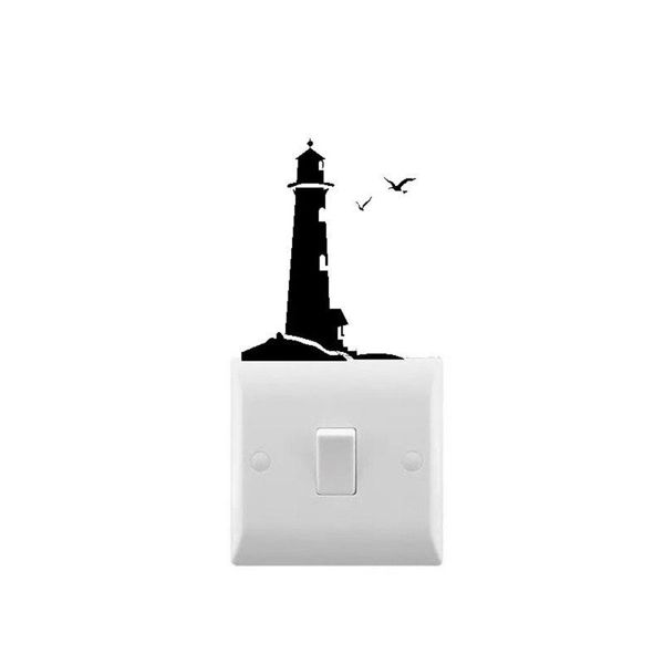 wall stickers novelty lighthouse decal small light switch sticker for home decor removable mural c527
wall stickers novelty lighthouse decal small light switch sticker for home decor removable mural c527