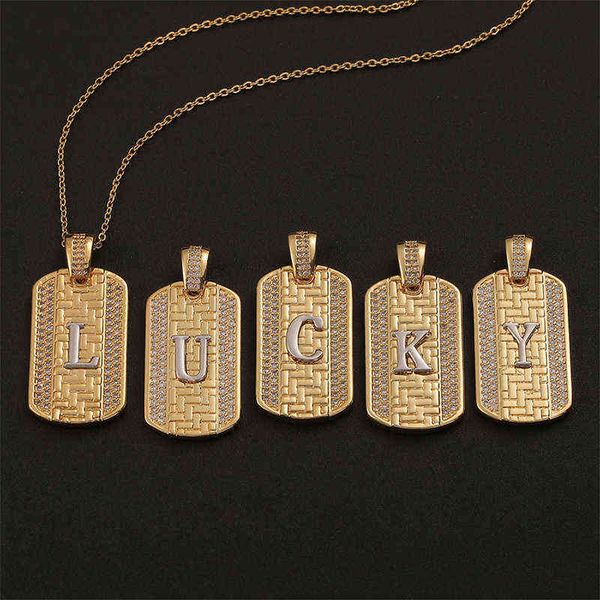 2021 trendy new tag letter pendant necklace women hip hop pave zircon link chain for jewelry gift, Silver
2021 trendy new tag letter pendant necklace women hip hop pave zircon link chain for jewelry gift, Silver