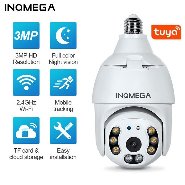 bulb tuya wifi camera 3mp hd ptz cam with full light night vision two way talk auto tracking for indoor or outdoor ip cameras
bulb tuya wifi camera 3mp hd ptz cam with full light night vision two way talk auto tracking for indoor or outdoor ip cameras