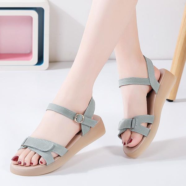 women sandals genuine leather comfortable beach outdoor female suede cowhide shoes fashion ladies casual flats sewing summer, Black
women sandals genuine leather comfortable beach outdoor female suede cowhide shoes fashion ladies casual flats sewing summer, Black