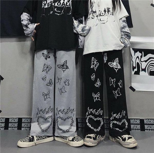 women's pants & capris gothic oversized wide leg casual hip hop y2k harajuku streetwear retro dark aesthetics, Black;white
women's pants & capris gothic oversized wide leg casual hip hop y2k harajuku streetwear retro dark aesthetics, Black;white
