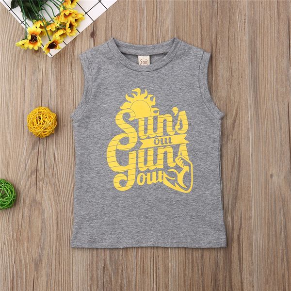 1-6 years baby kids t-shirt gray letter t-shirt boys sleeveless sun print t shirt for girls new born toddler vest kids, White
1-6 years baby kids t-shirt gray letter t-shirt boys sleeveless sun print t shirt for girls new born toddler vest kids, White