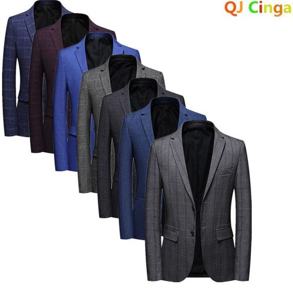 brand men casual blazers autumn plaid suit blazer fashion business single breasted male clothing 3xl men's suits &, White;black
brand men casual blazers autumn plaid suit blazer fashion business single breasted male clothing 3xl men's suits &, White;black